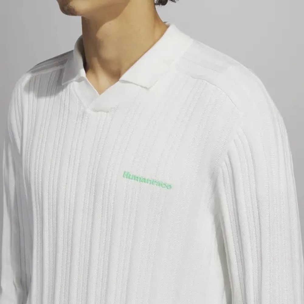 adidas Pharrell Williams Knit Long Sleeve Jersey - Cloud White Adidas HZ8138 new